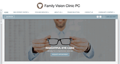 Desktop Screenshot of familyvisionclinicpc.com